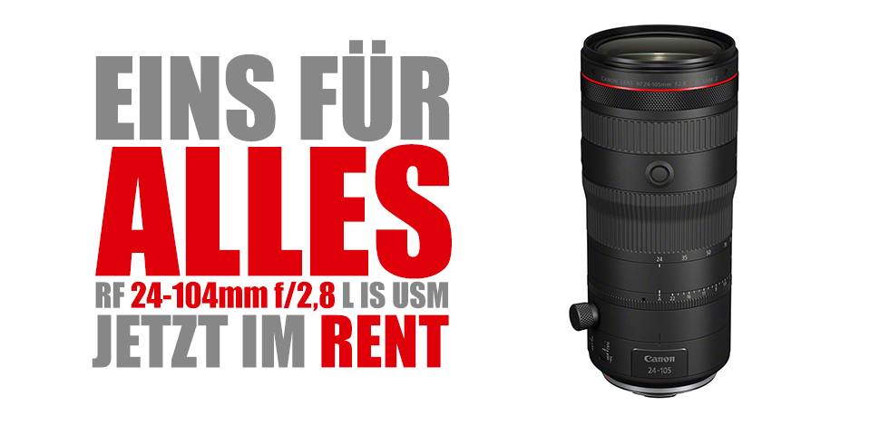 Canon RF 24-105/2,8 L IS USM Z im Rent bei IPS in Hamburg